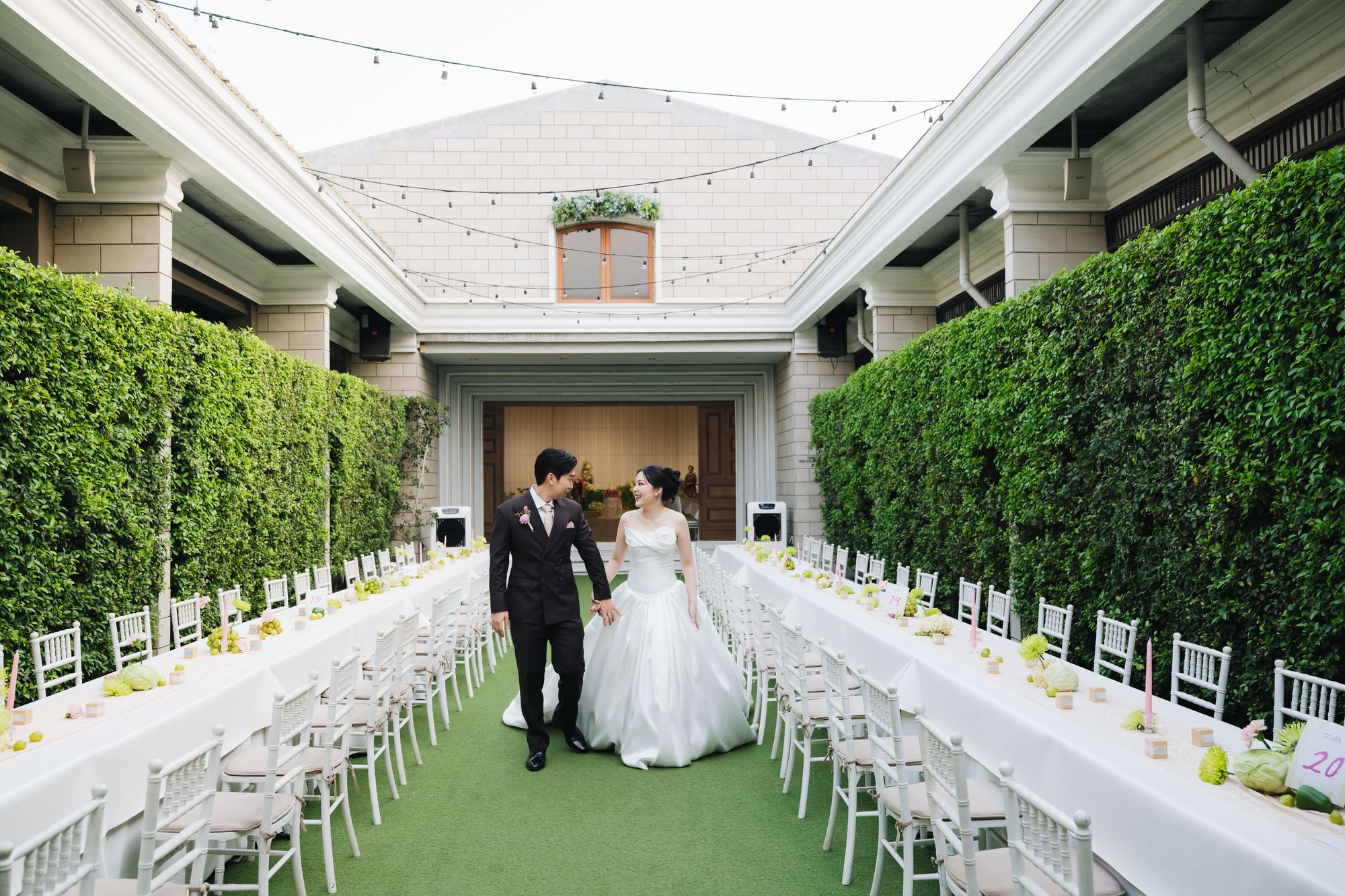 Y and J on their wedding day